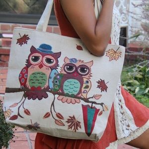 Owl the rage canvas tote🦉
